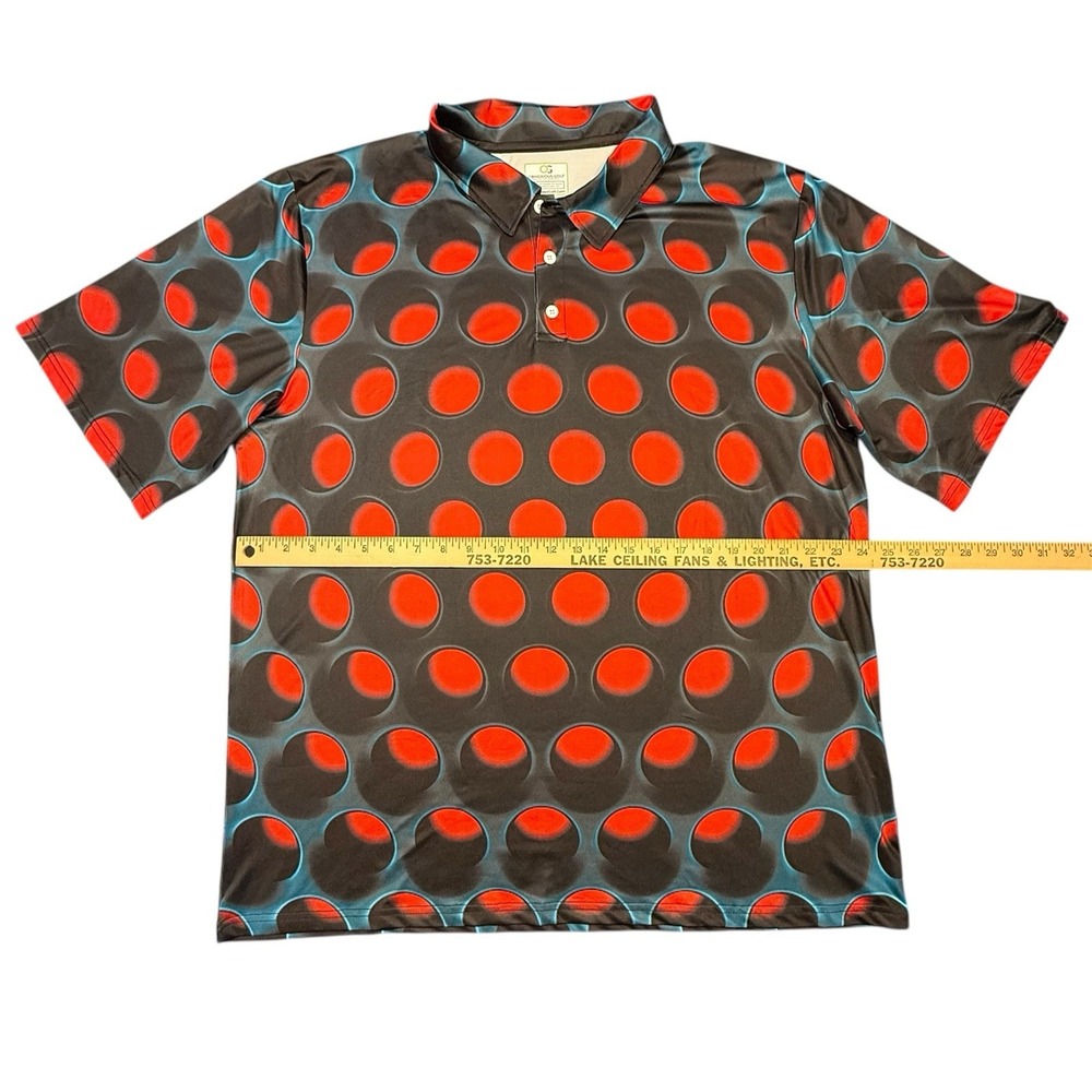 Obnoxious Golf - The Perforated - Polo‎ Mens XXL - Picture 4 of 5